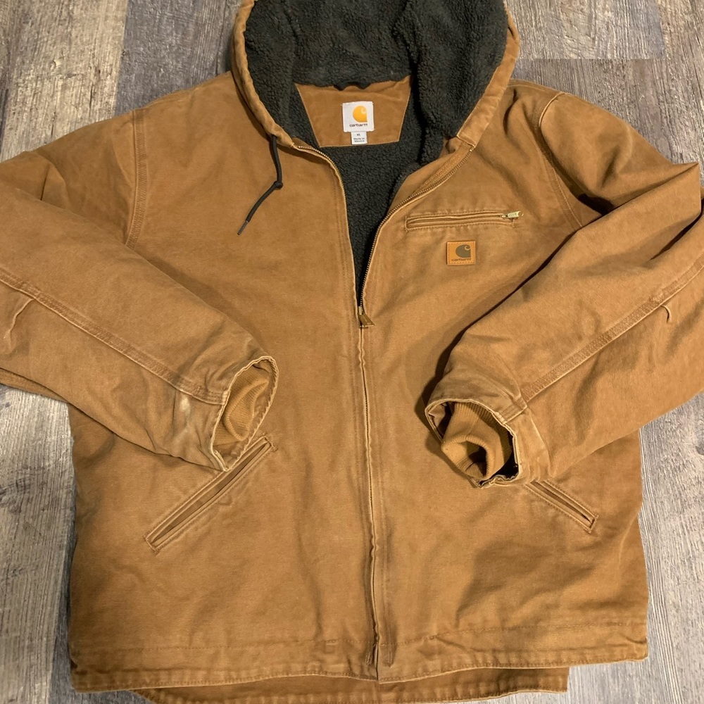 Men’s Carhartt Sherpa lined jacket xl